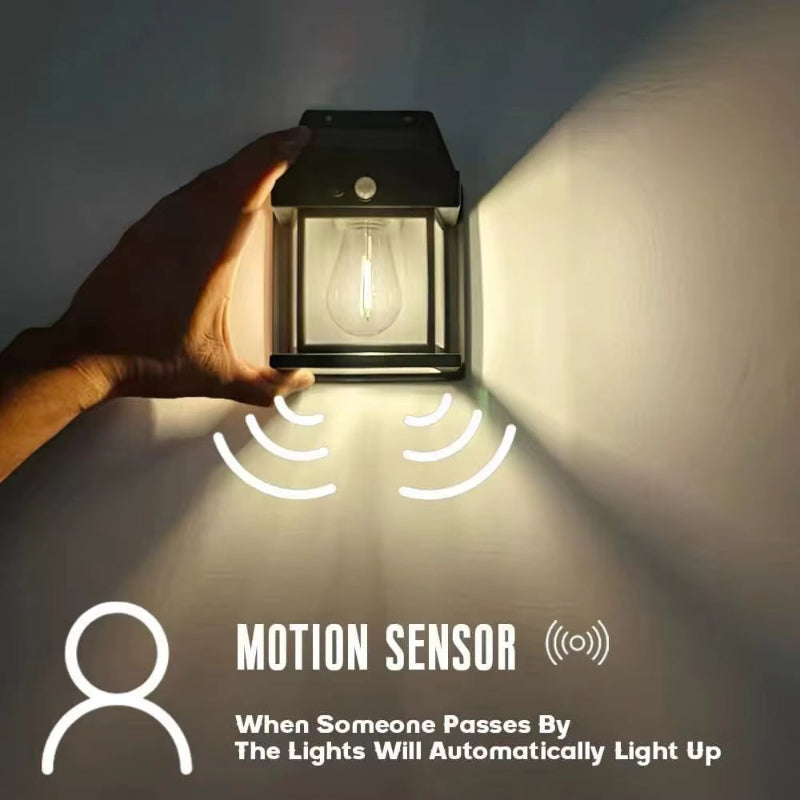 SolarGuard™ Motion Sensor Wall Light – Weatherproof LED Security for Any Outdoor Space